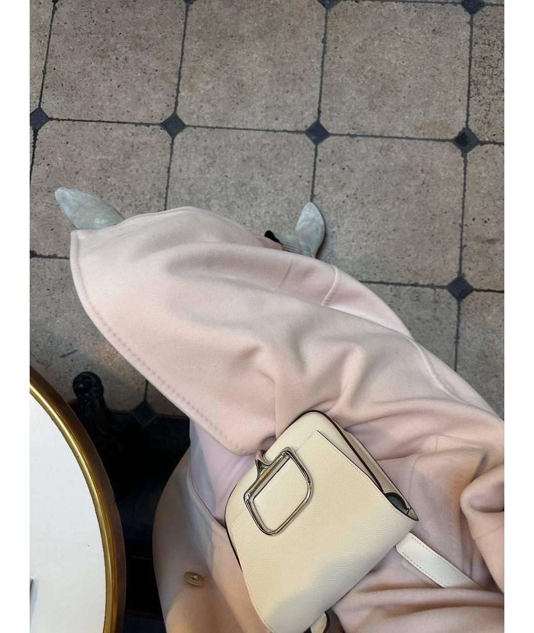 HERMES Белая кожаная сумка через плечо, фото 7