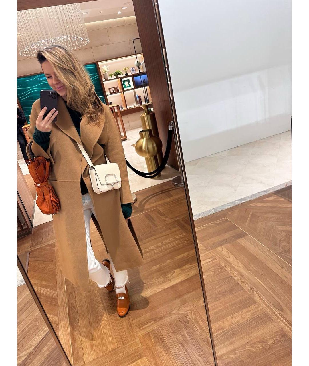 HERMES Белая кожаная сумка через плечо, фото 6