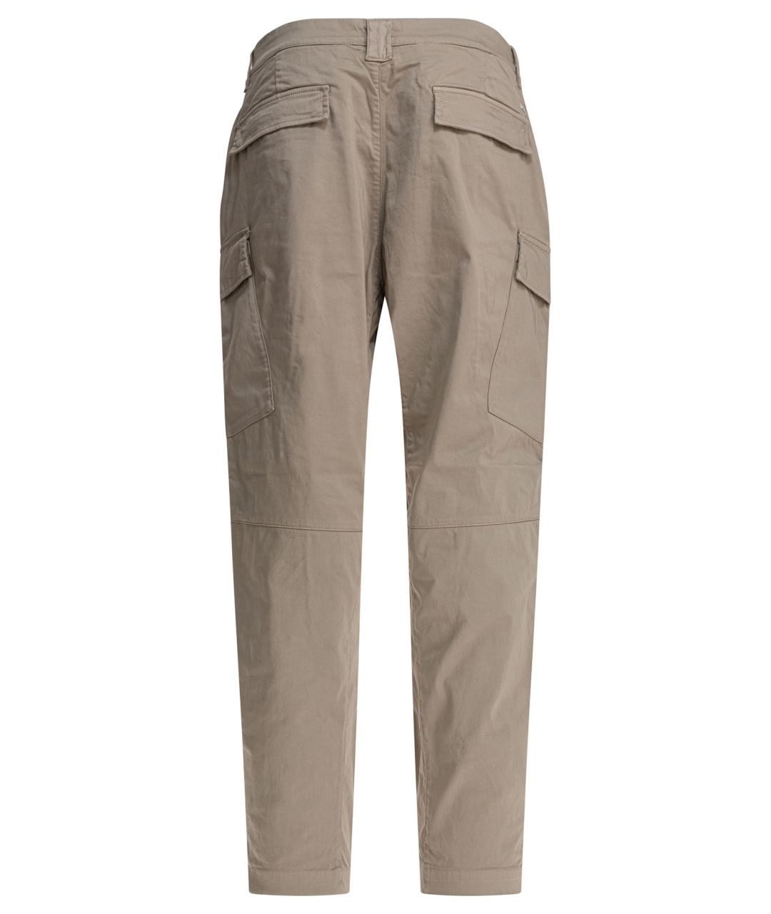 CP COMPANY Бежевые хлопковые повседневные брюки, фото 2