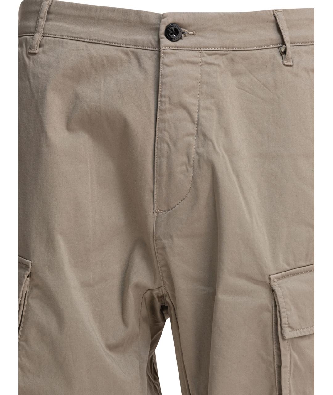 CP COMPANY Бежевые хлопковые повседневные брюки, фото 3