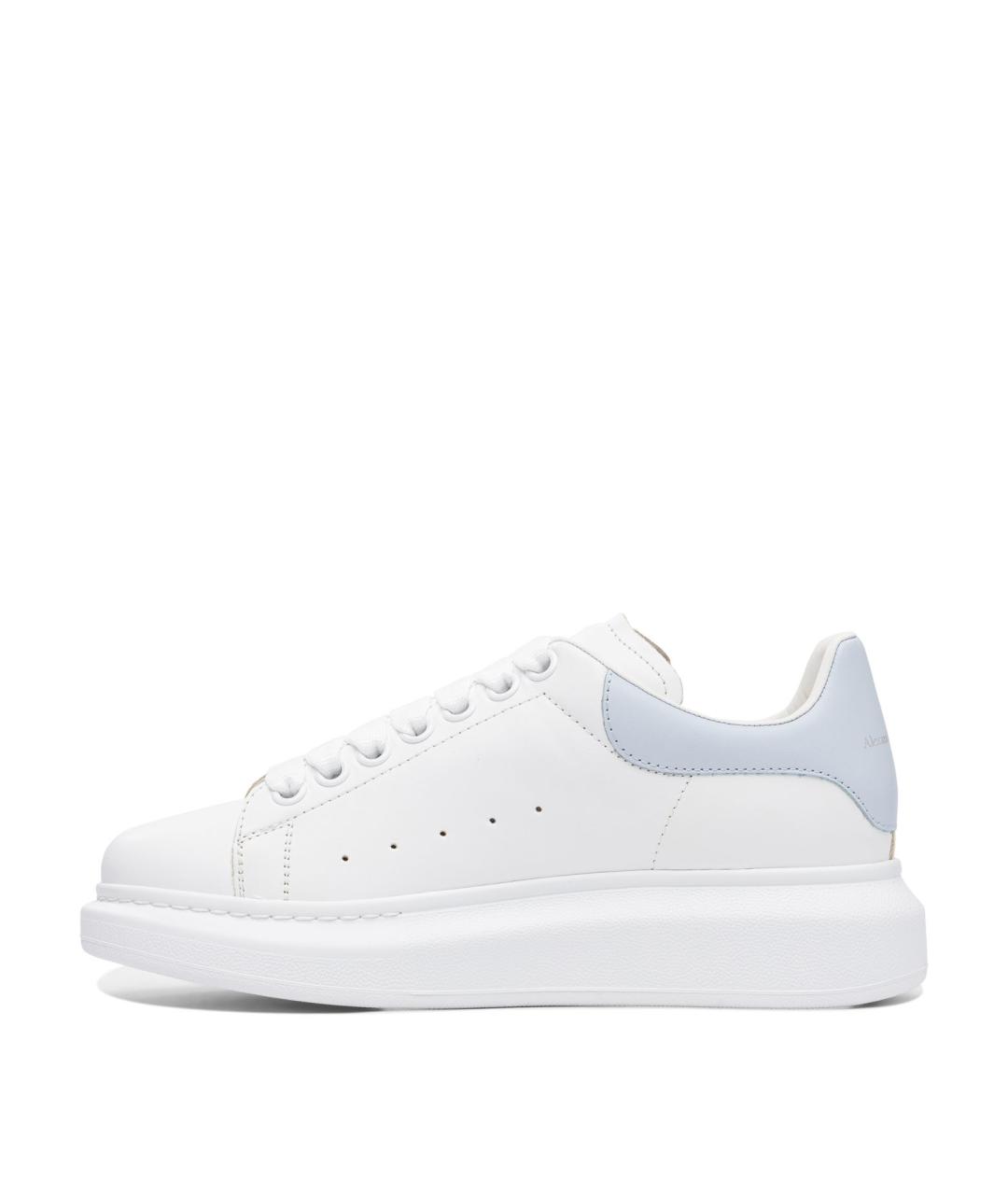 ALEXANDER MCQUEEN Белые кожаные кеды, фото 3