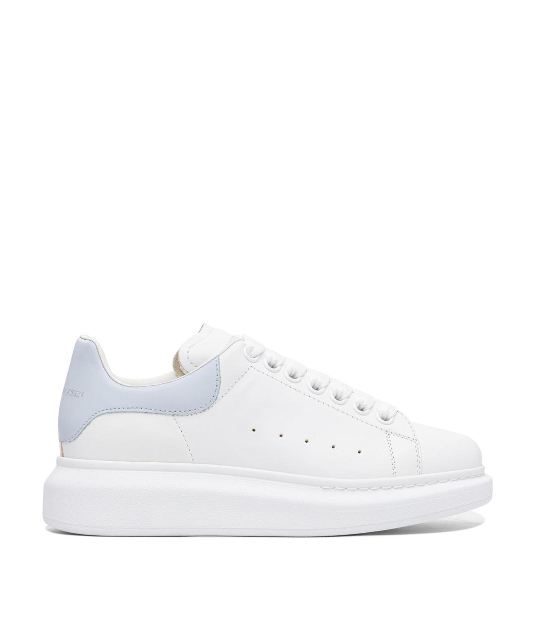 ALEXANDER MCQUEEN Белые кожаные кеды, фото 1