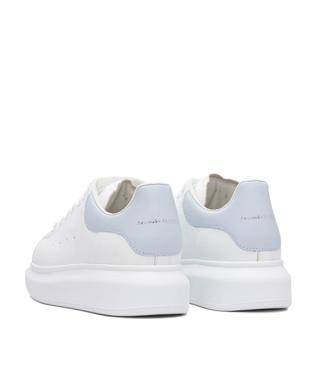 ALEXANDER MCQUEEN Белые кожаные кеды, фото 4