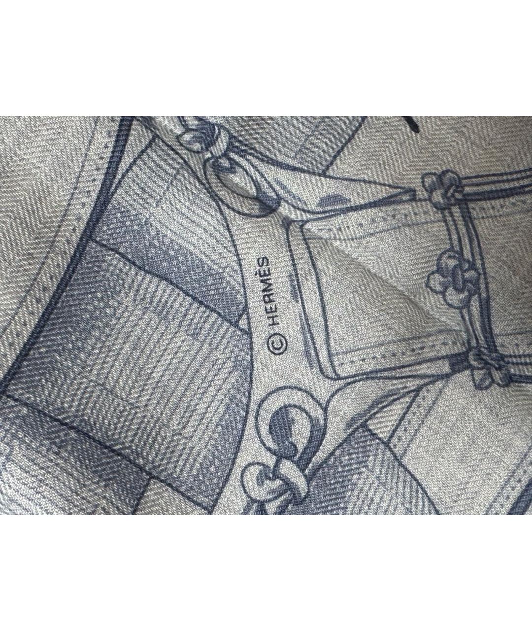 HERMES Мульти кашемировый платок, фото 6