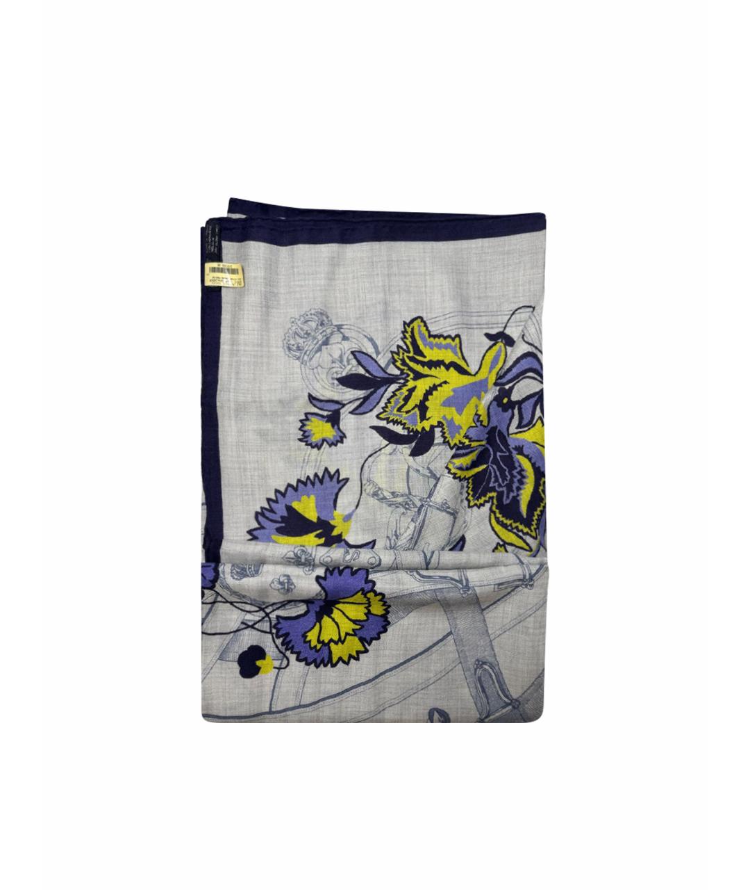 HERMES Мульти кашемировый платок, фото 1