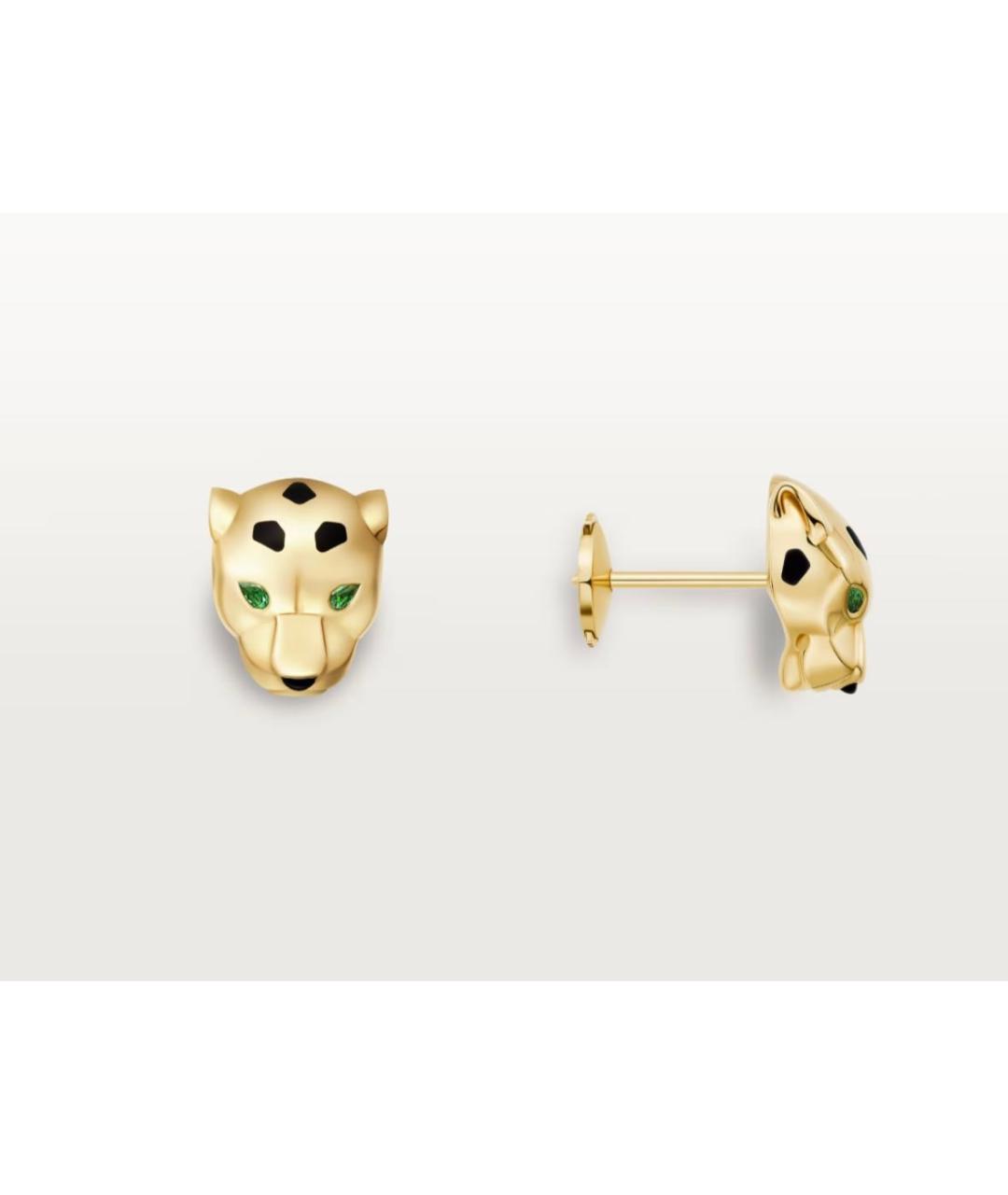 CARTIER Золотые серьги из желтого золота, фото 2