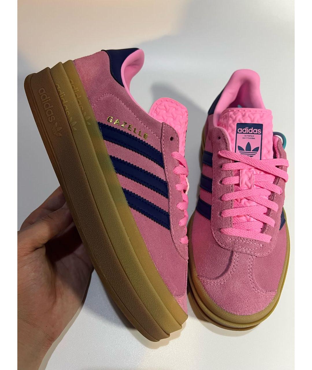 ADIDAS Розовые замшевые кеды, фото 7