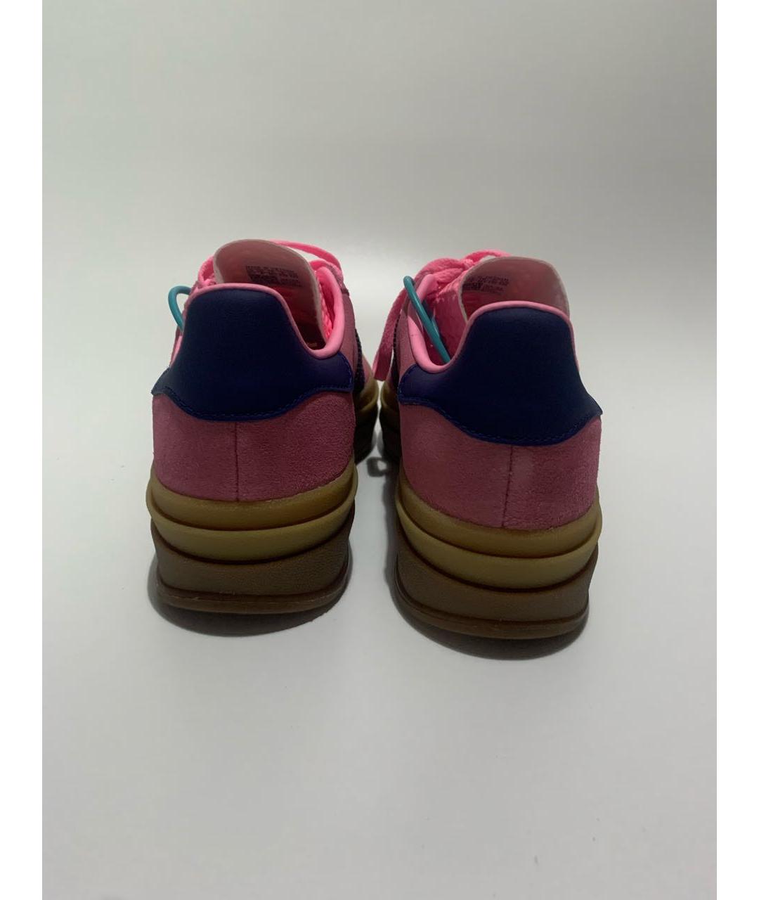 ADIDAS Розовые замшевые кеды, фото 4