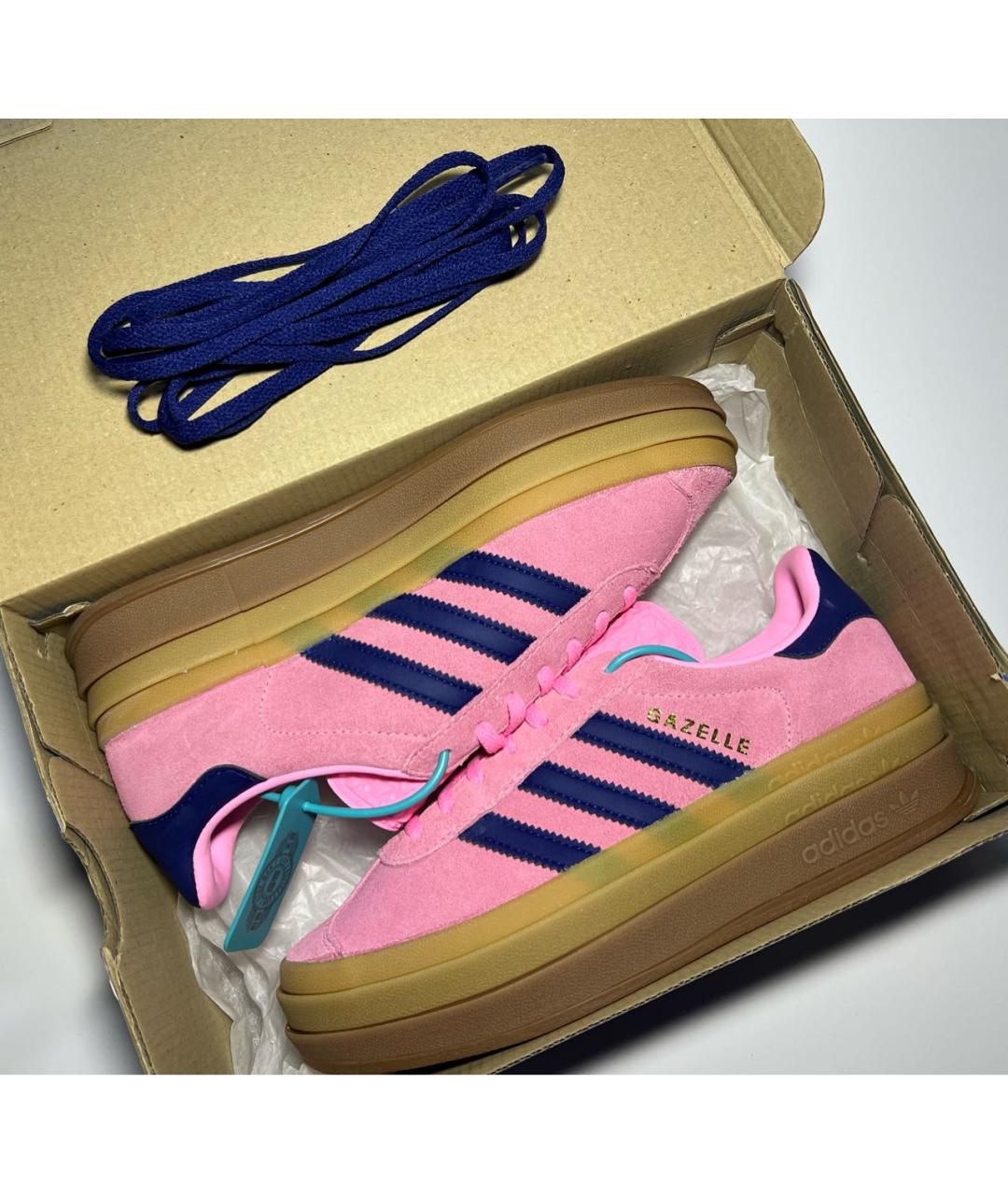 ADIDAS Розовые замшевые кеды, фото 5