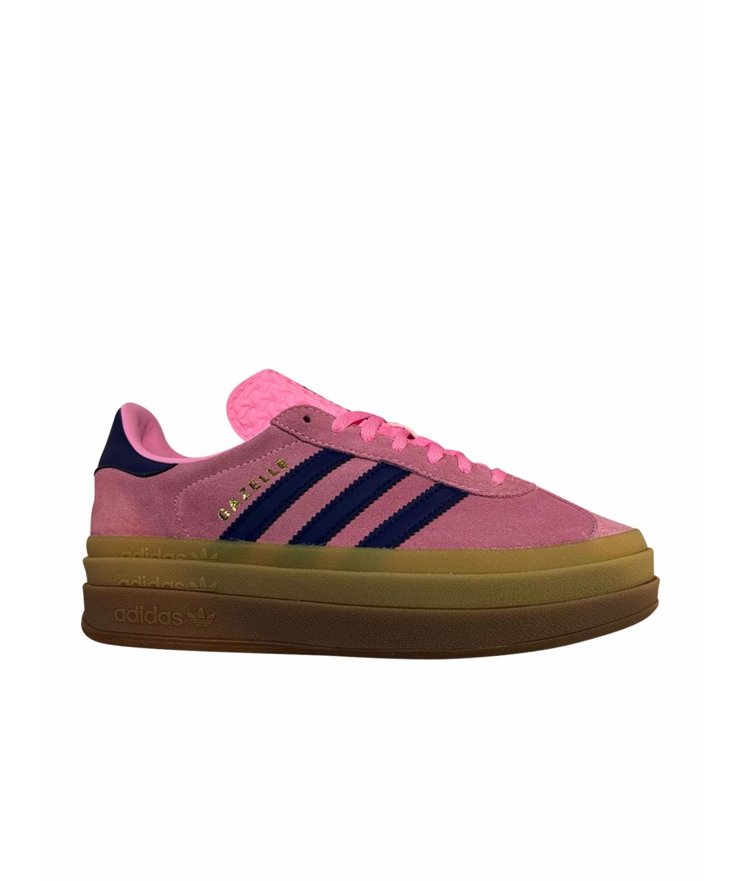 ADIDAS Розовые замшевые кеды, фото 1