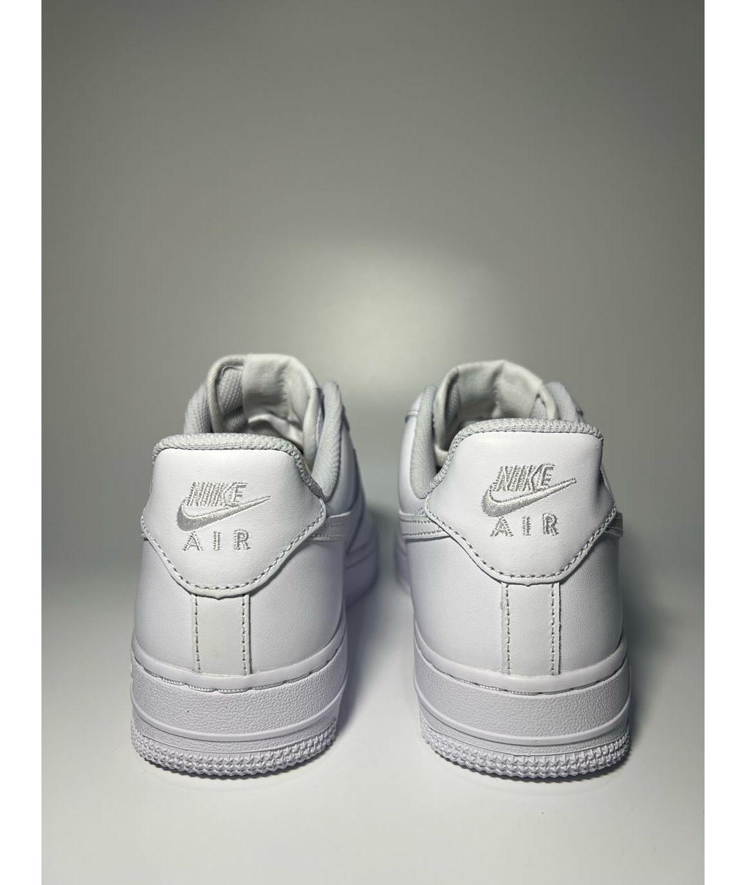 NIKE Белые кожаные кроссовки, фото 4