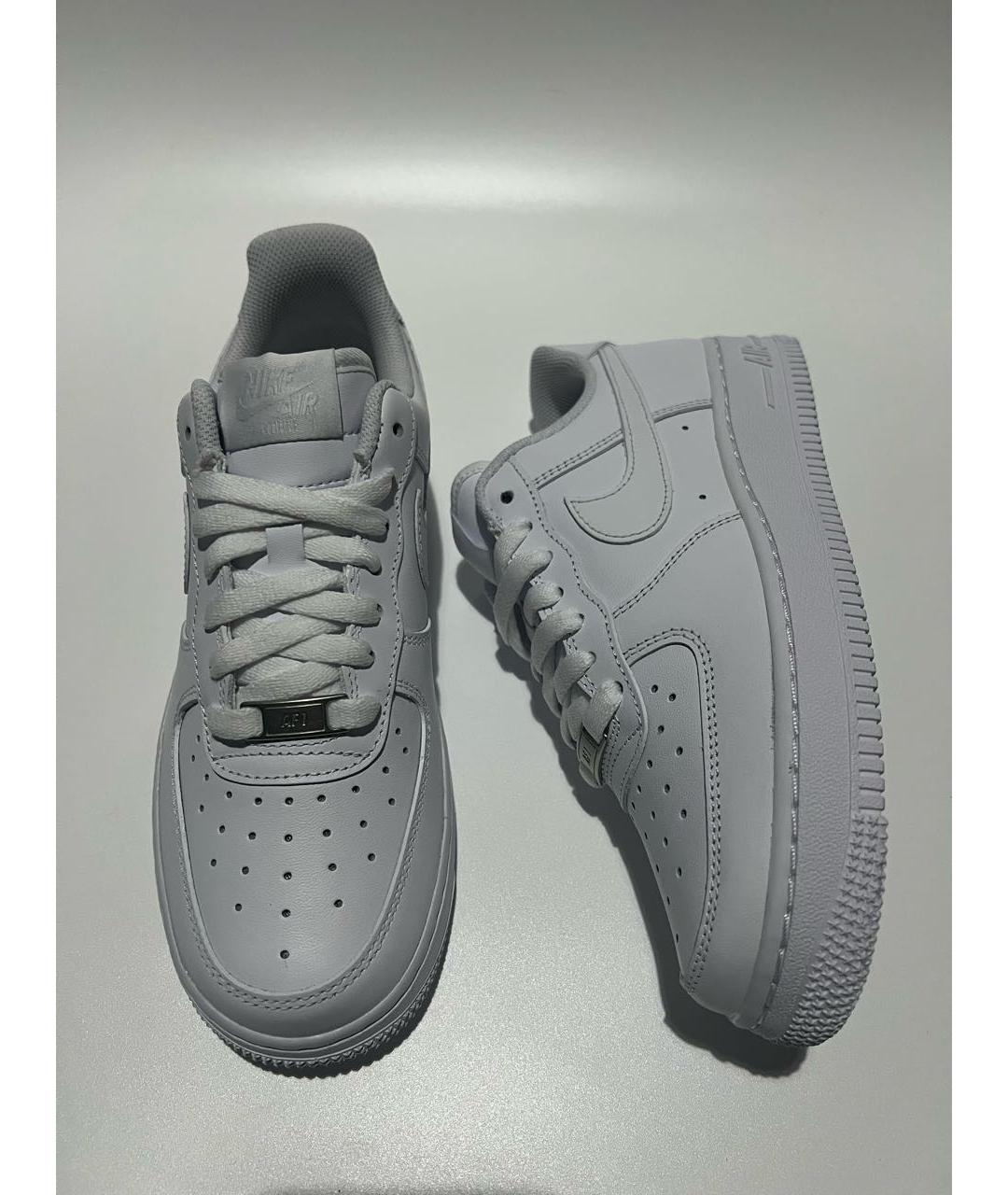 NIKE Белые кожаные кроссовки, фото 2