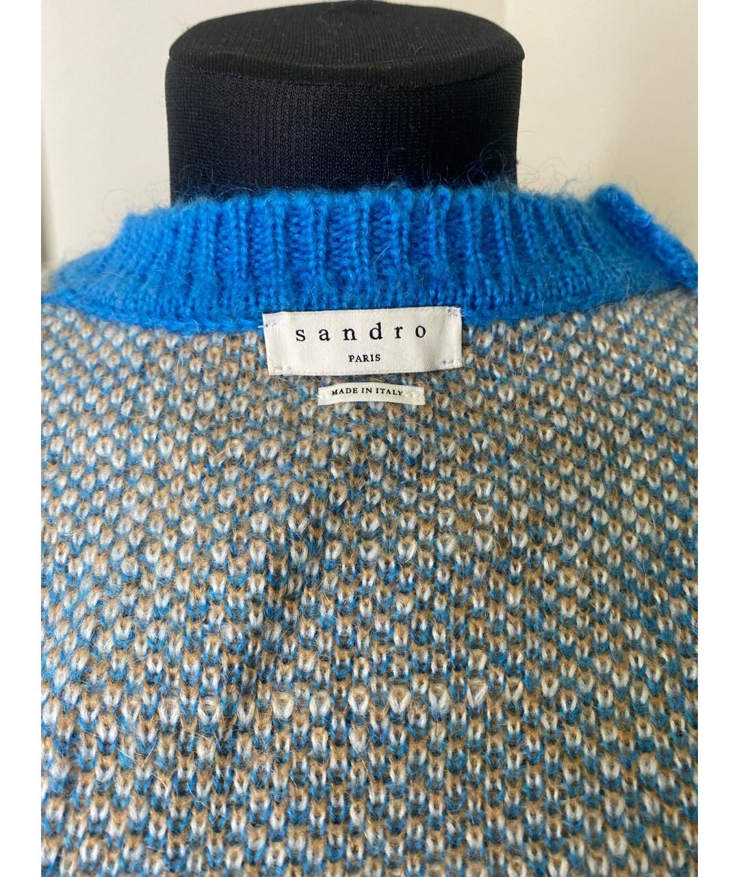 SANDRO Голубой джемпер / свитер, фото 2