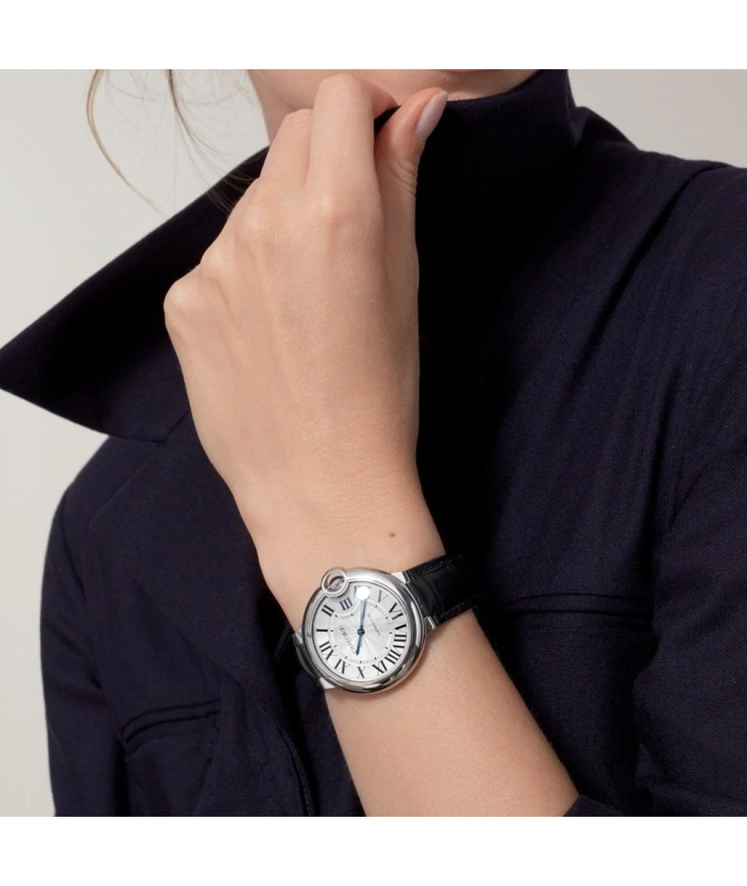CARTIER Черные часы, фото 5