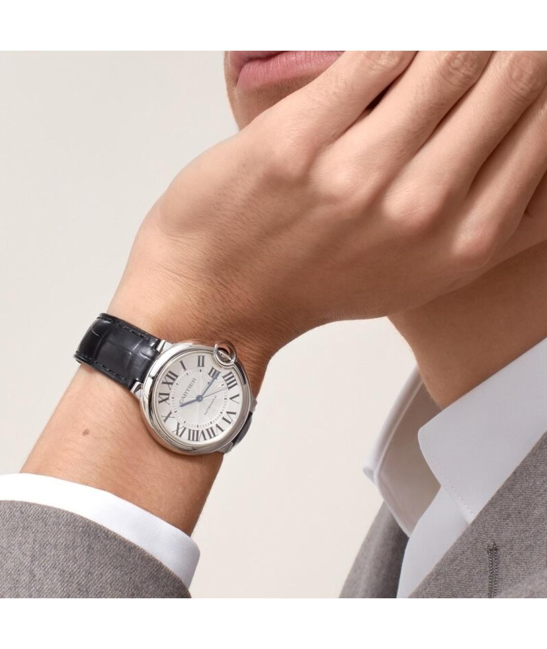 CARTIER Черные часы, фото 6