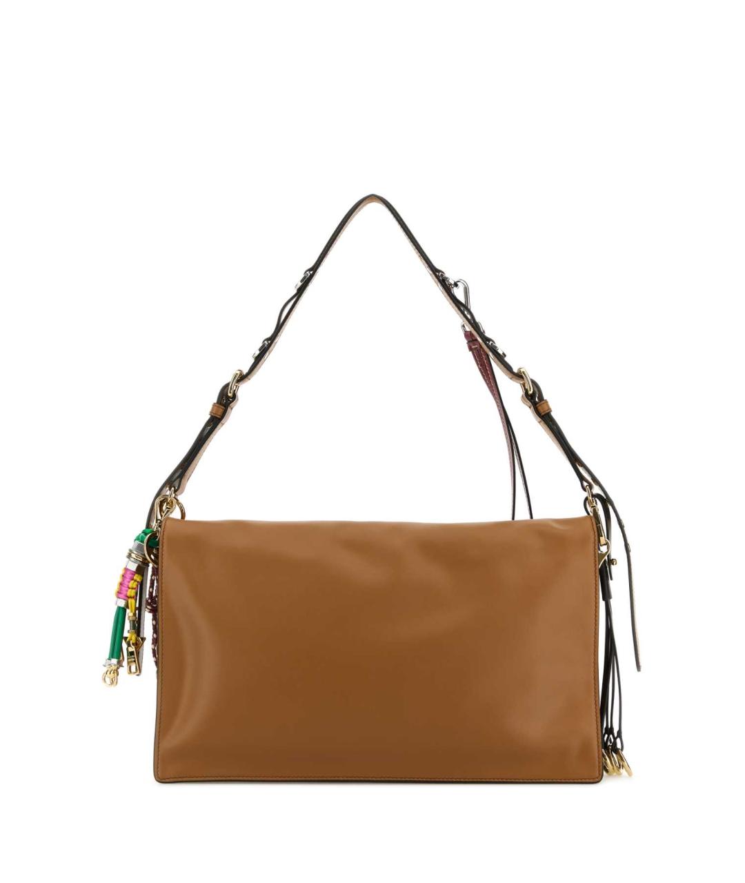 PRADA Коричневая кожаная сумка через плечо, фото 3