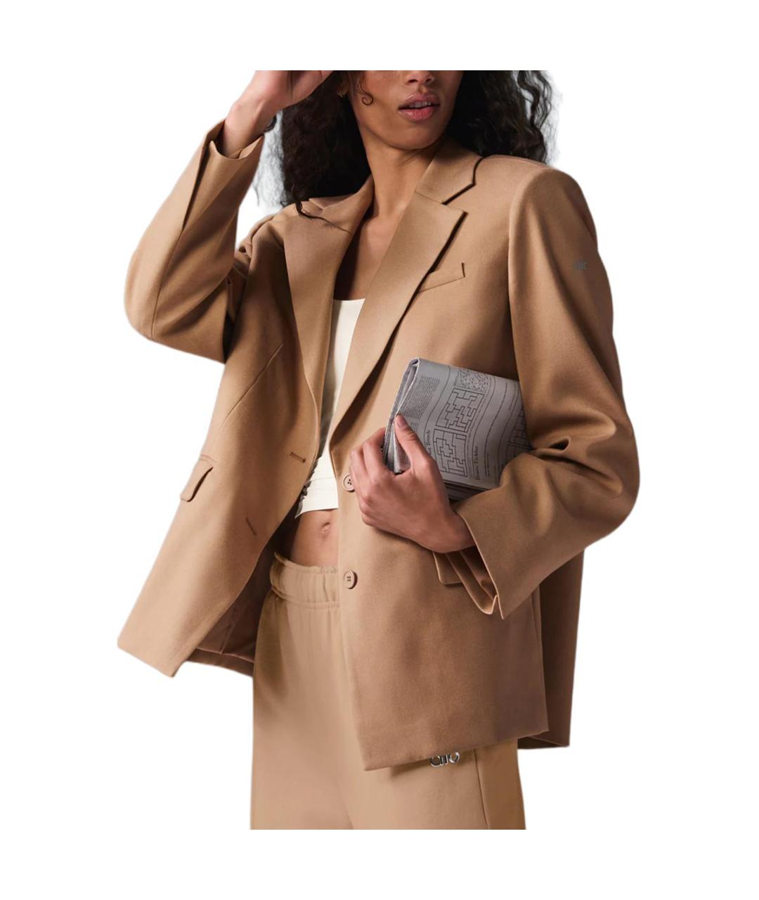 ALO YOGA Коричневый жакет/пиджак, фото 3