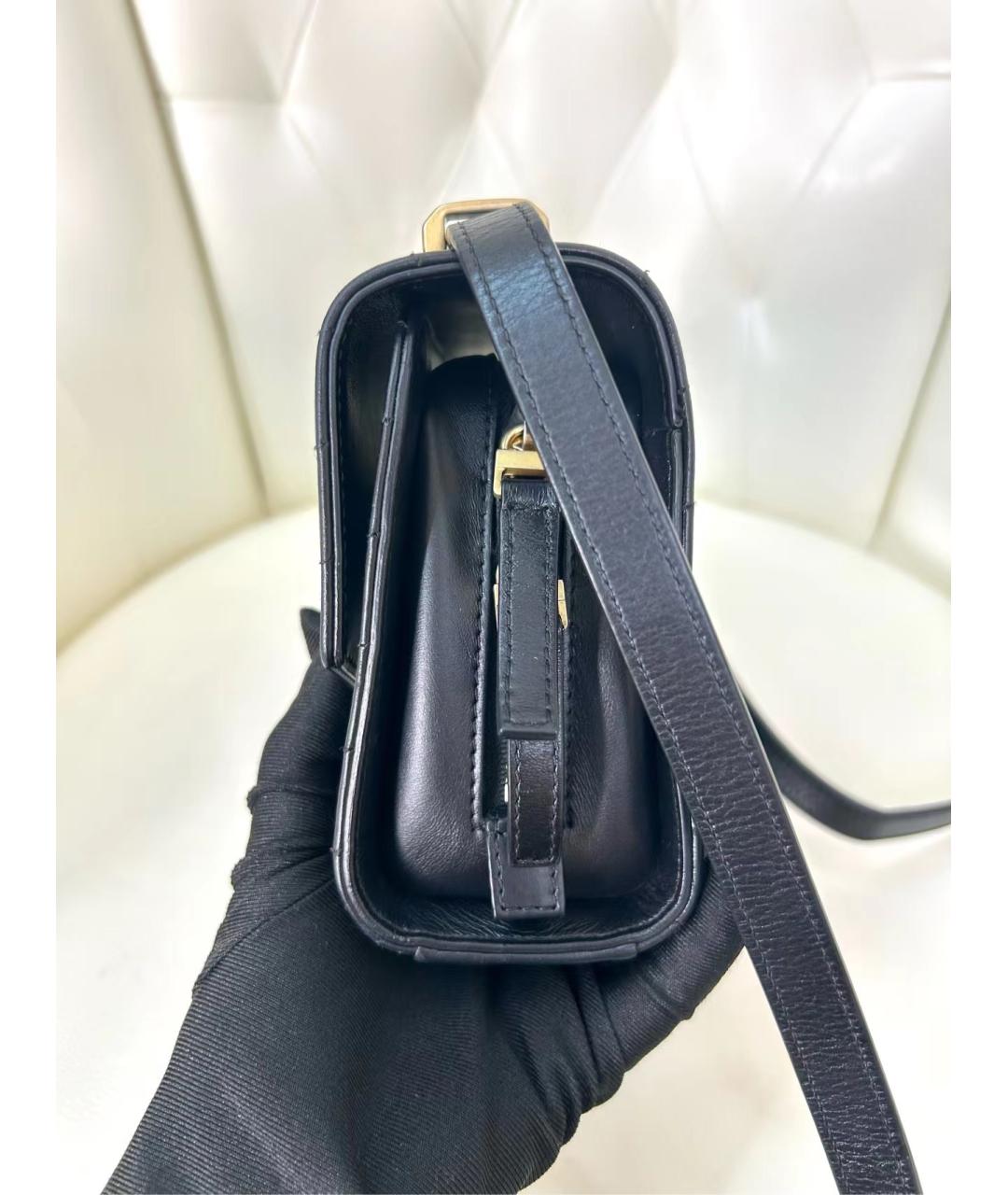 CHANEL Черная кожаная сумка через плечо, фото 9