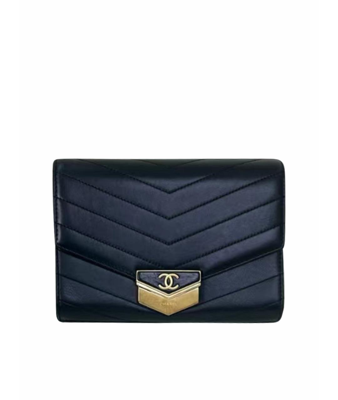 CHANEL Черная кожаная сумка через плечо, фото 1