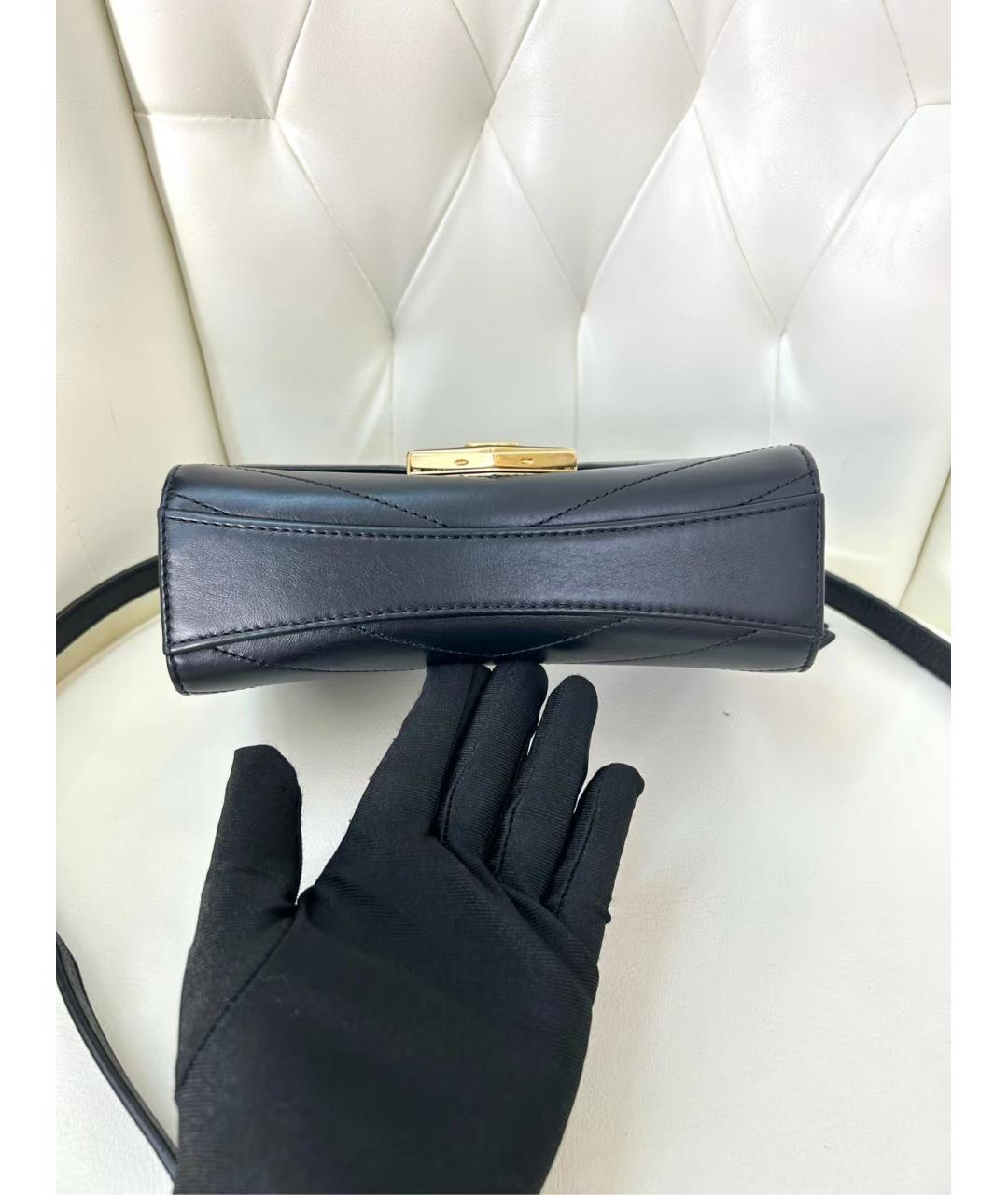 CHANEL Черная кожаная сумка через плечо, фото 4