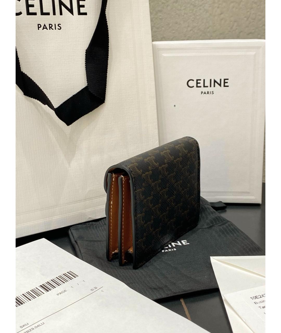 HERMES Коричневая визитница, фото 5