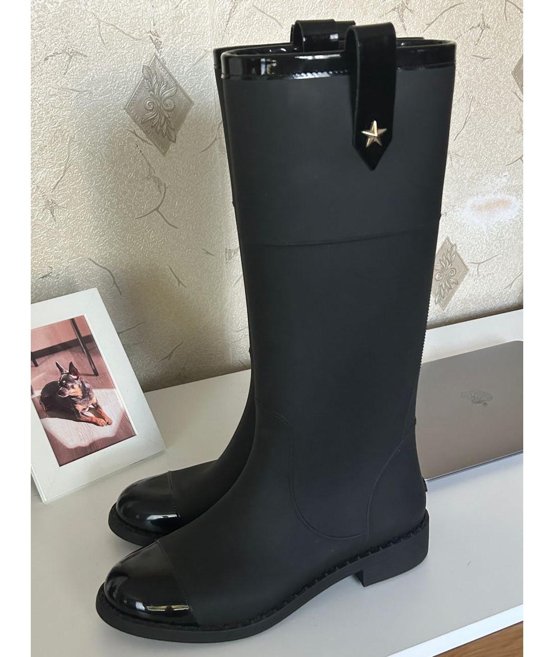 JIMMY CHOO Черные сапоги, фото 7