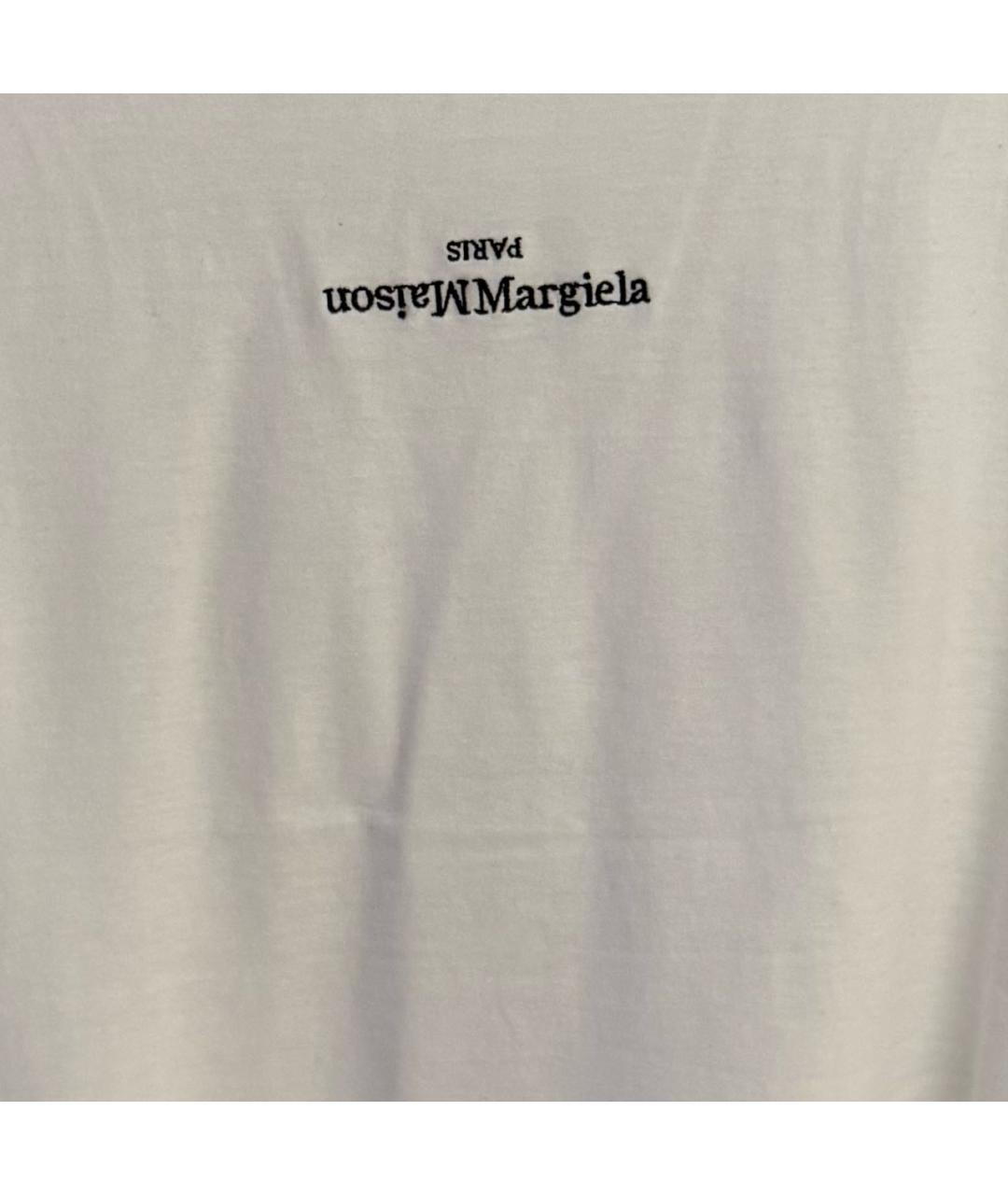 MAISON MARGIELA Белая хлопковая футболка, фото 4