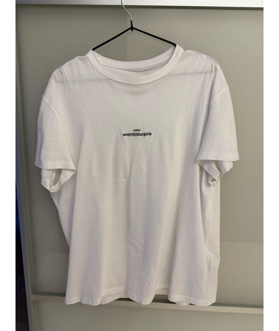 MAISON MARGIELA Белая хлопковая футболка, фото 5