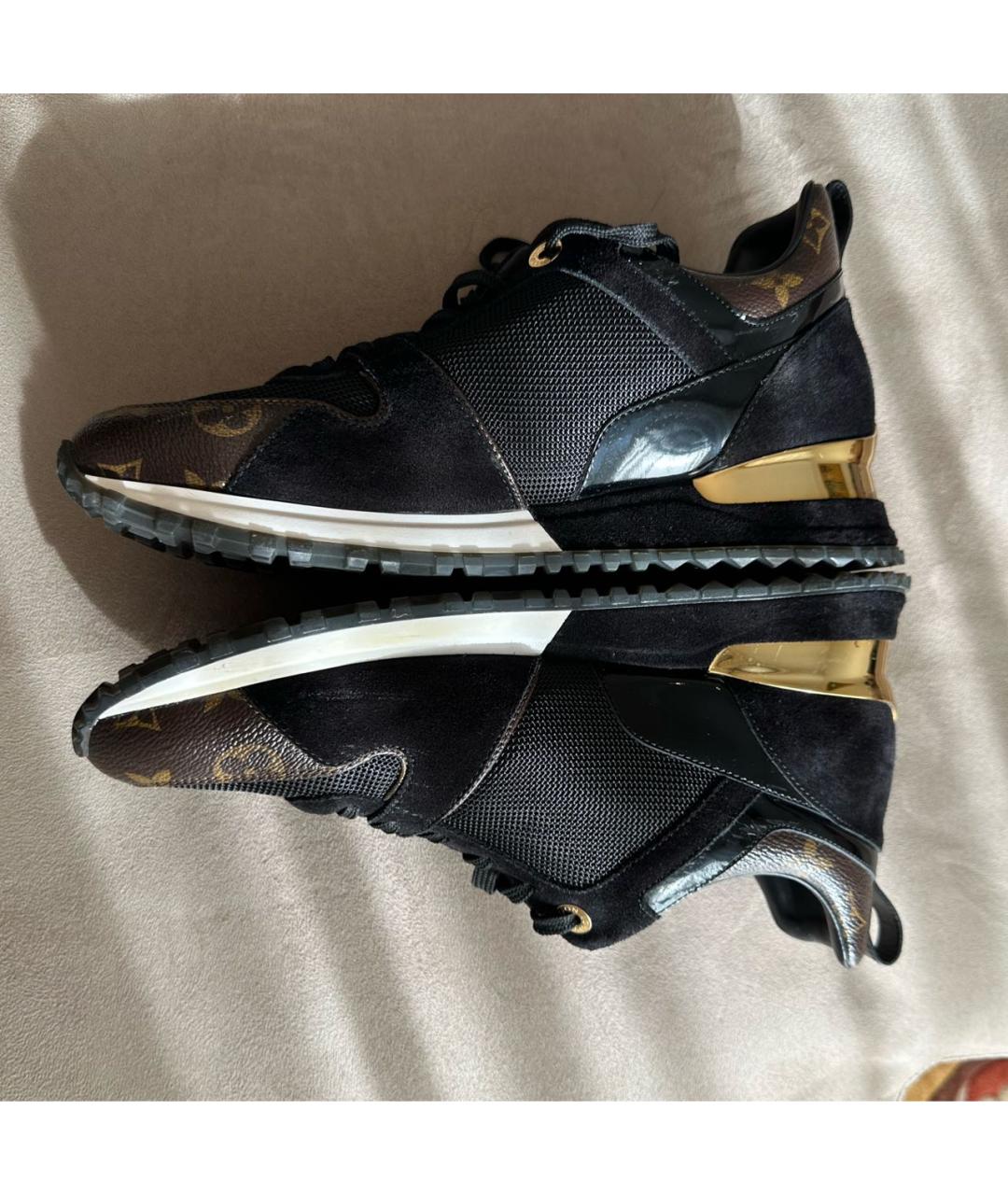 LOUIS VUITTON Черные кожаные кроссовки, фото 7