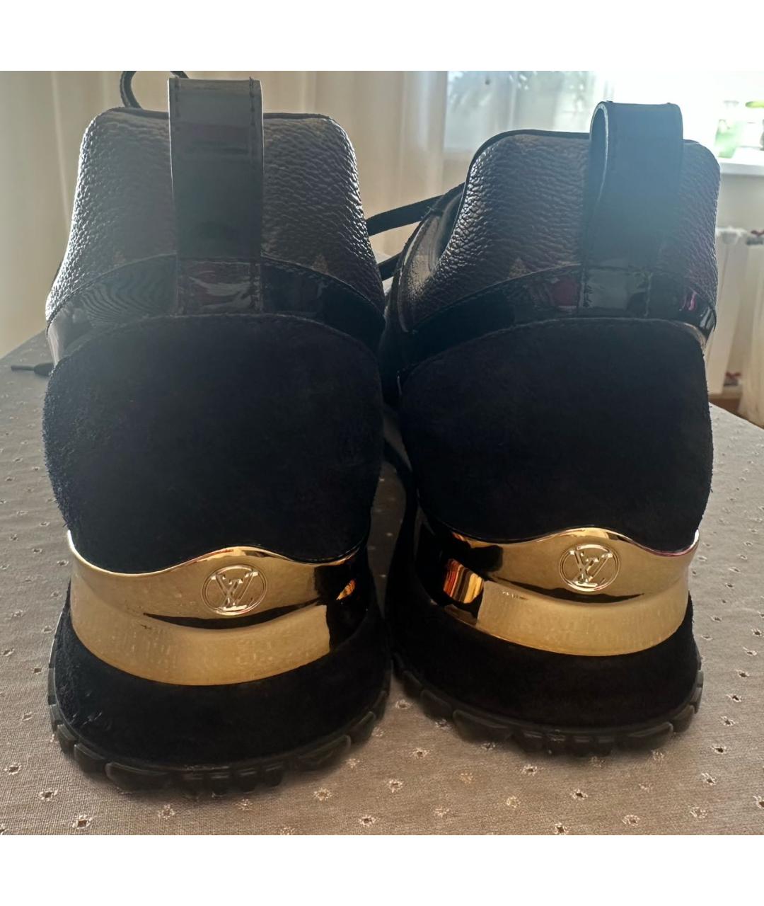 LOUIS VUITTON Черные кожаные кроссовки, фото 5