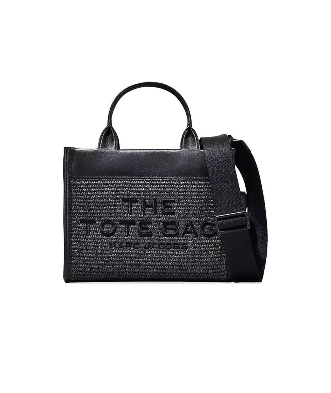 MARC JACOBS Черная сумка тоут из искусственной кожи, фото 1