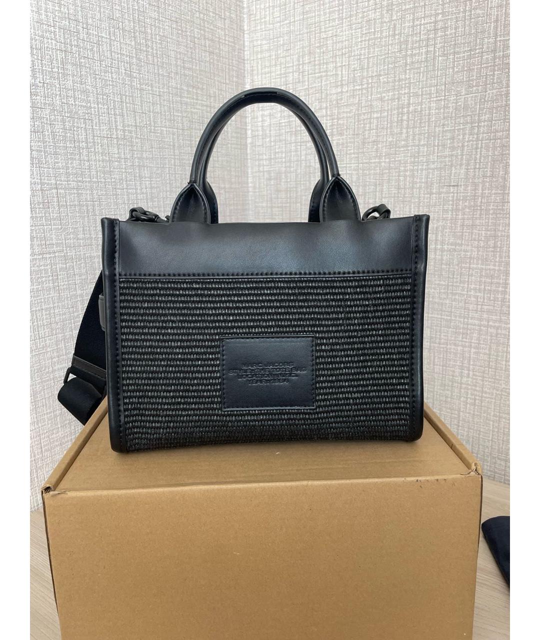 MARC JACOBS Черная сумка тоут из искусственной кожи, фото 4