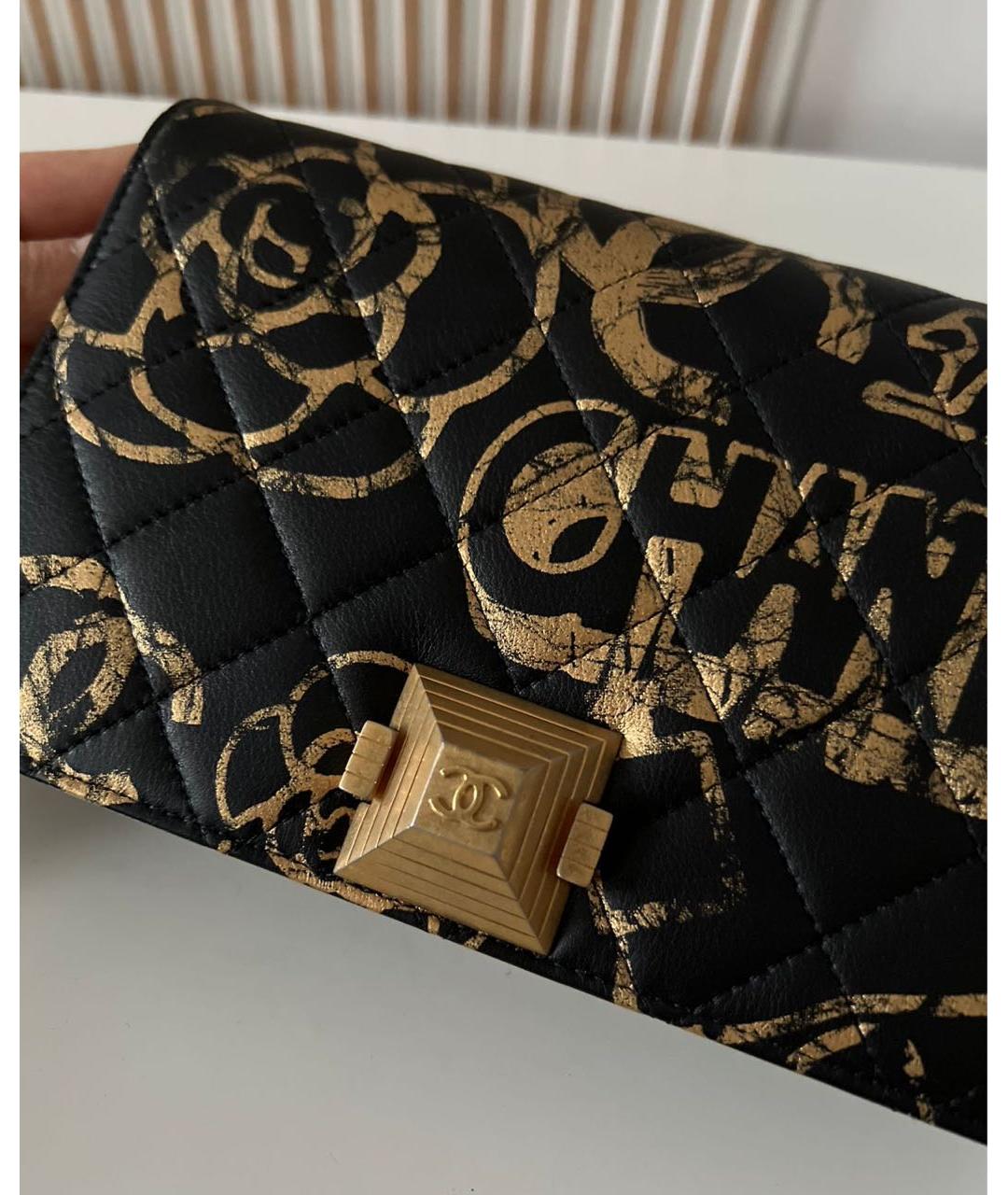 CHANEL Черная кожаная сумка через плечо, фото 3