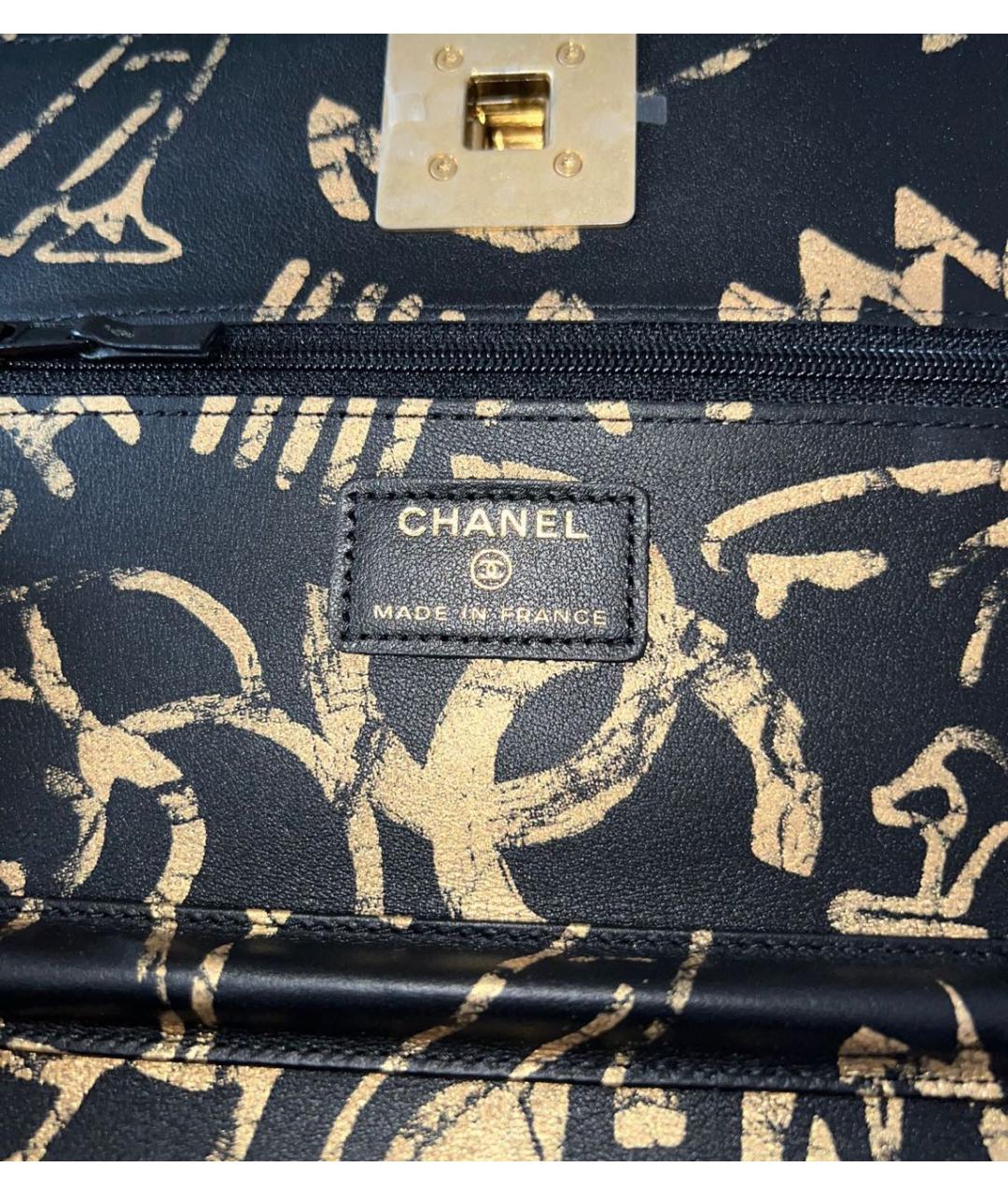 CHANEL Черная кожаная сумка через плечо, фото 4