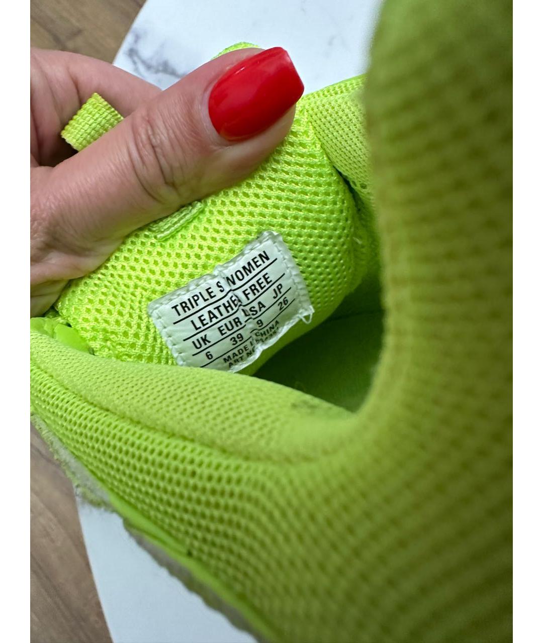 BALENCIAGA Зеленые кроссовки, фото 5