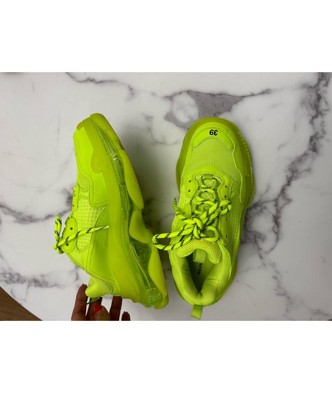 BALENCIAGA Зеленые кроссовки, фото 2