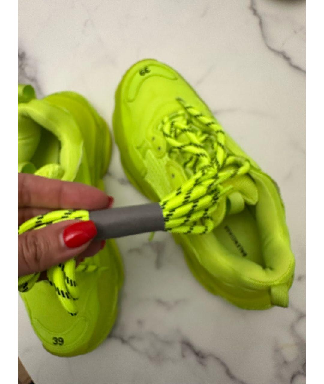 BALENCIAGA Зеленые кроссовки, фото 4