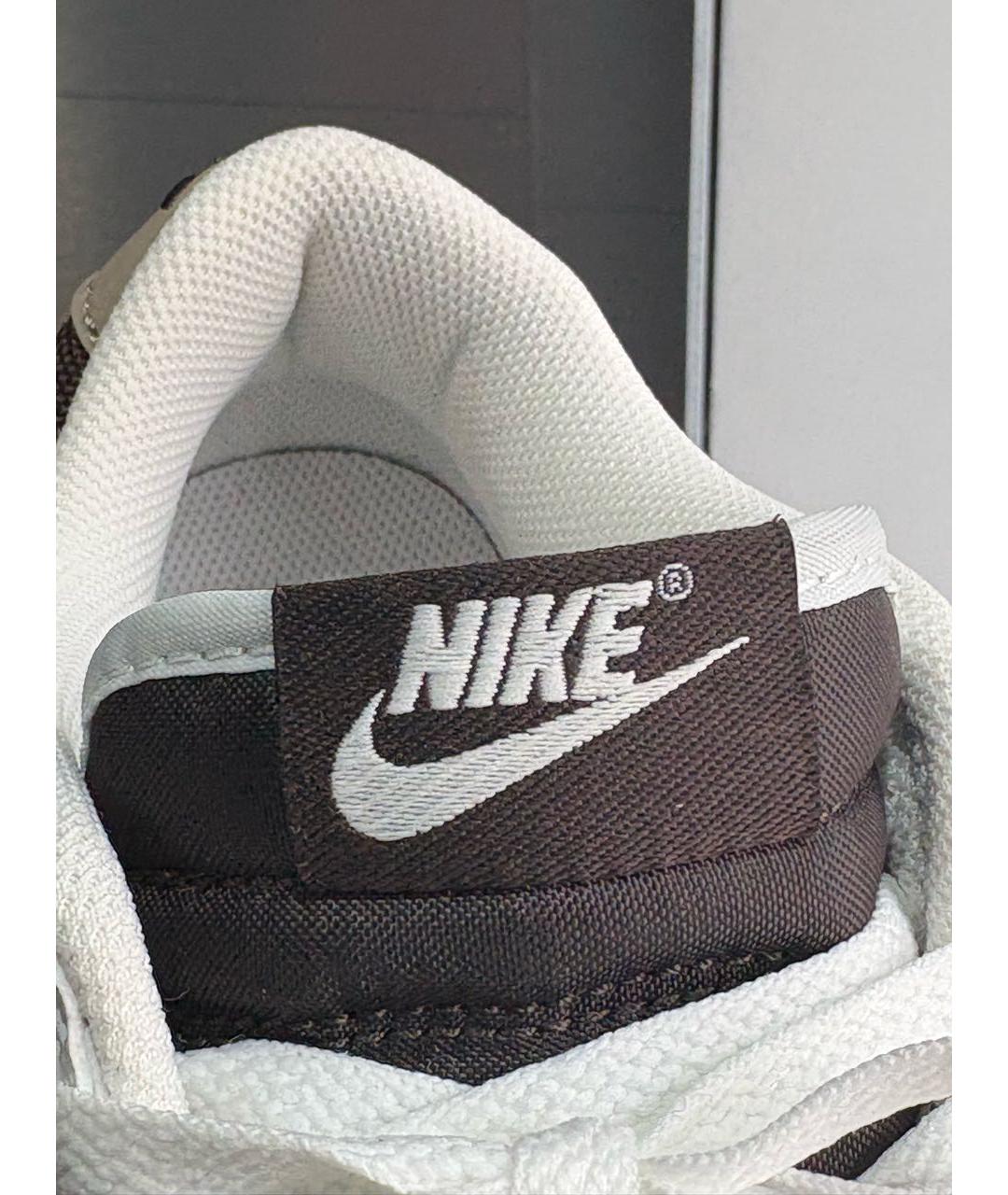 NIKE Коричневые кожаные кеды, фото 8