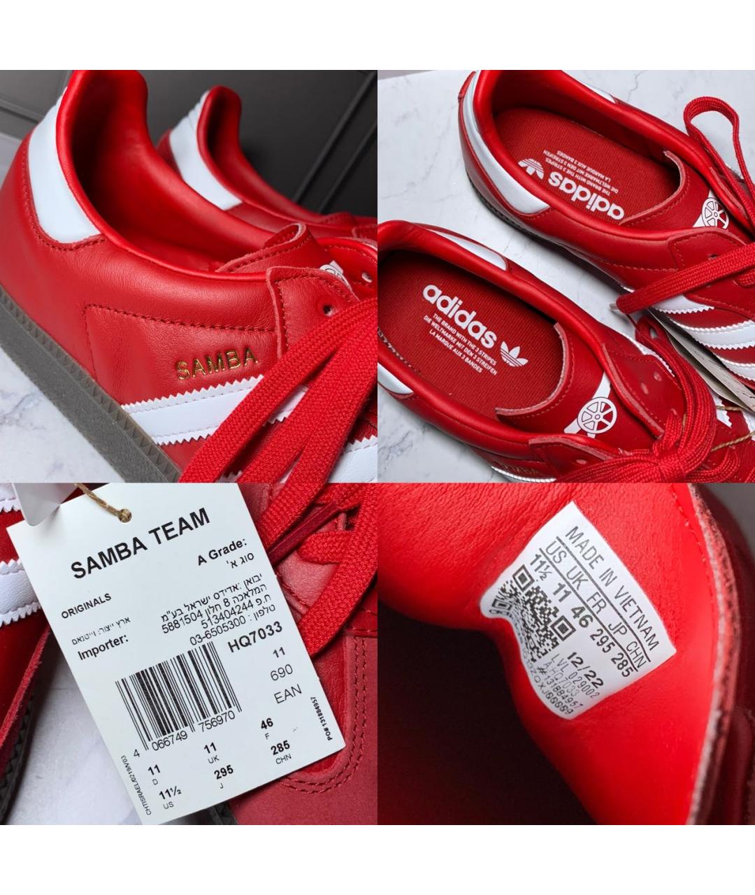 ADIDAS Красные низкие кроссовки / кеды, фото 7