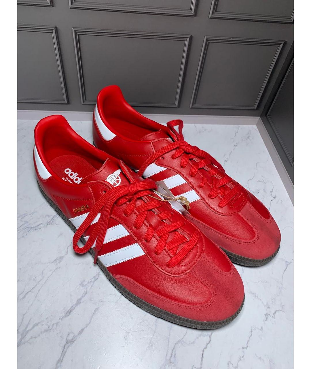 ADIDAS Красные низкие кроссовки / кеды, фото 2