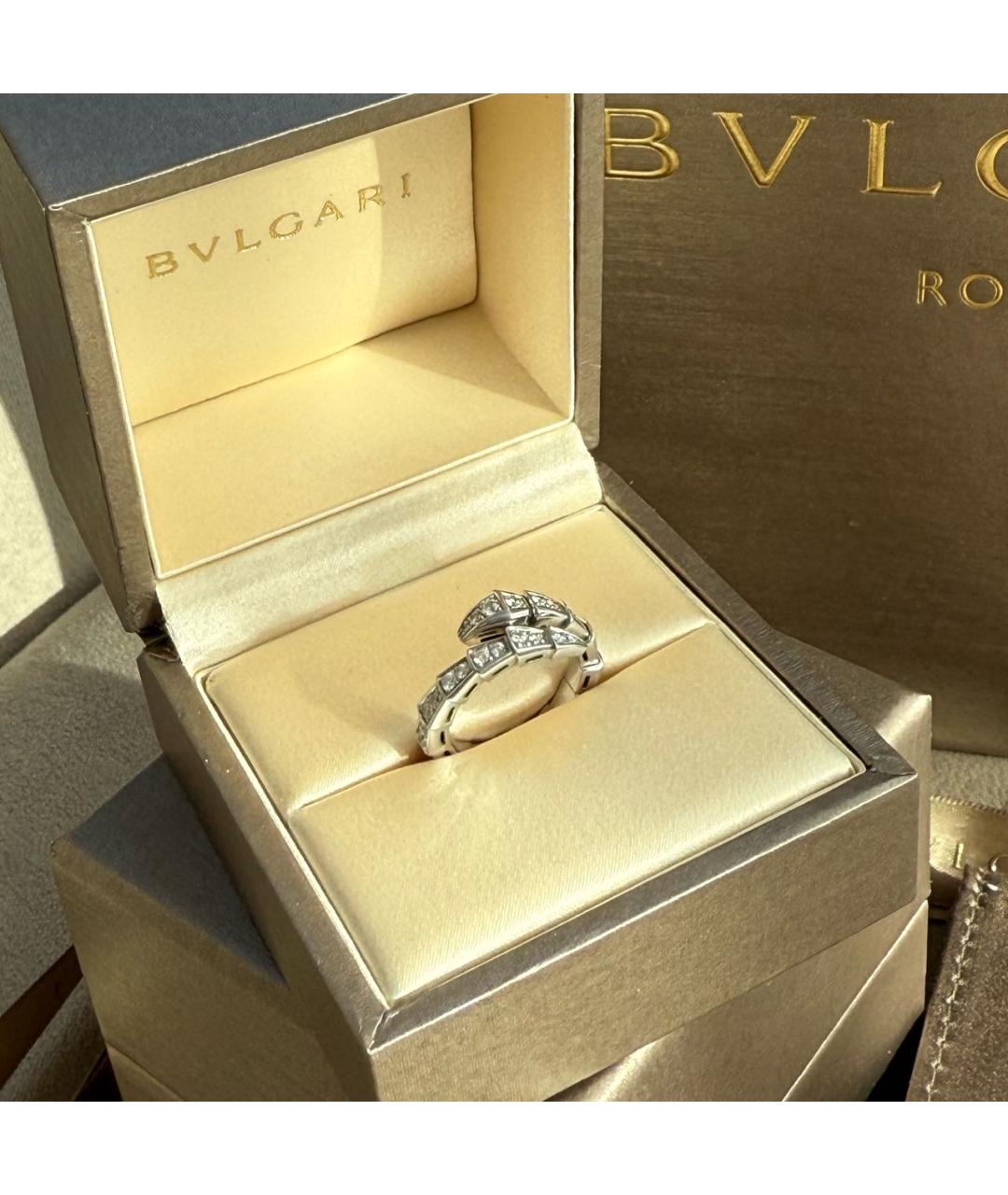 BVLGARI Кольцо из белого золота, фото 8