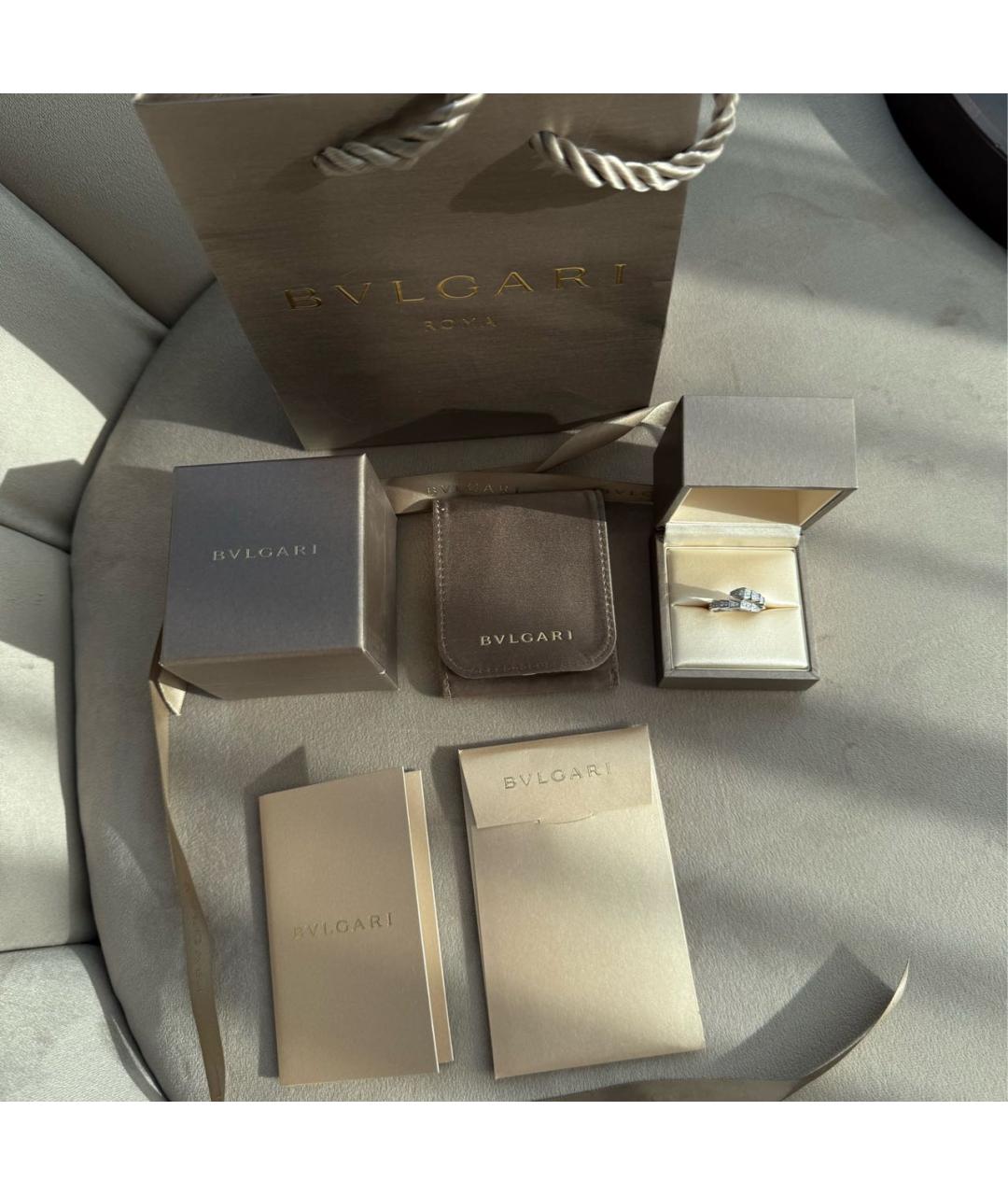 BVLGARI Кольцо из белого золота, фото 6