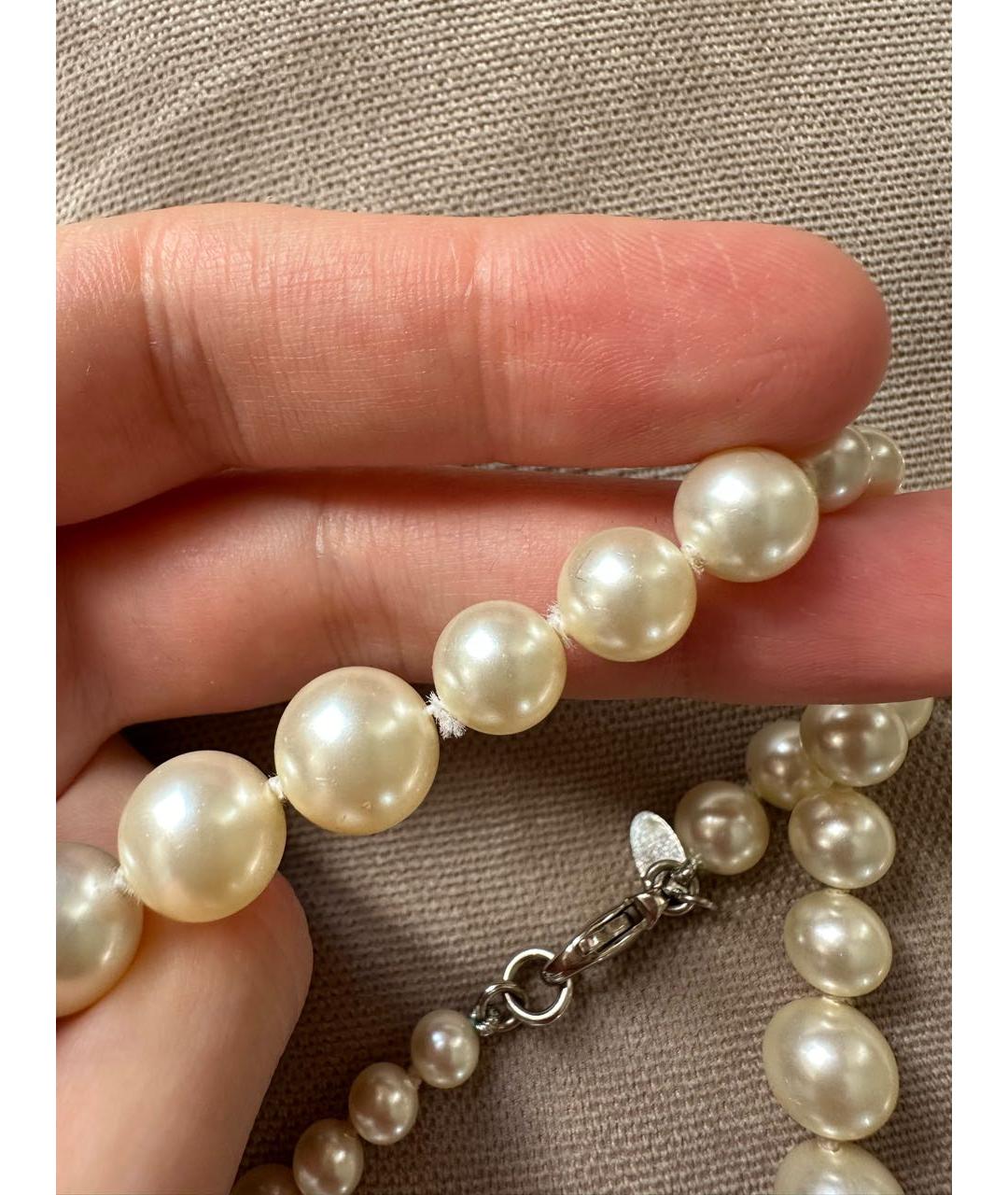 CHANEL Бежевое колье, фото 8