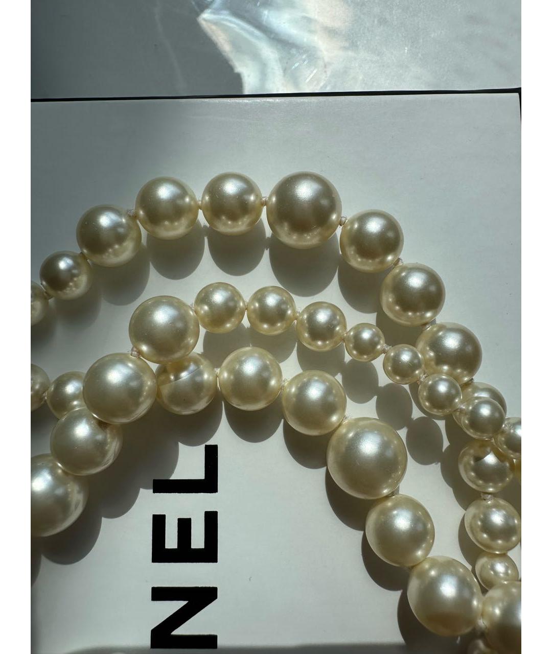 CHANEL Бежевое колье, фото 5