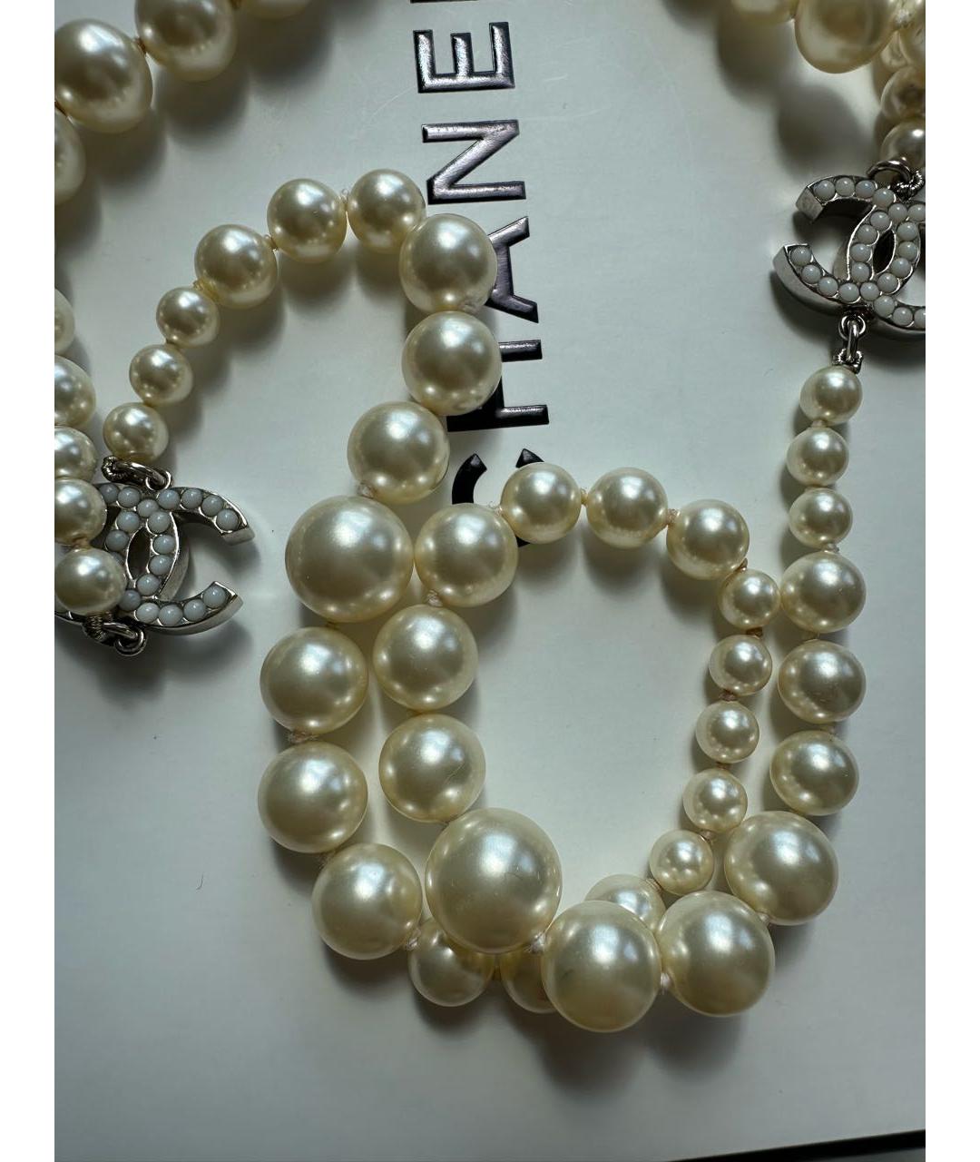 CHANEL Бежевое колье, фото 3