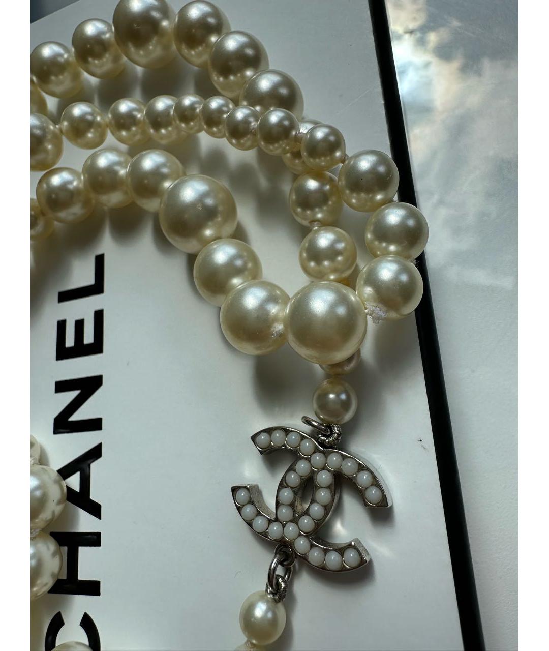 CHANEL Бежевое колье, фото 4