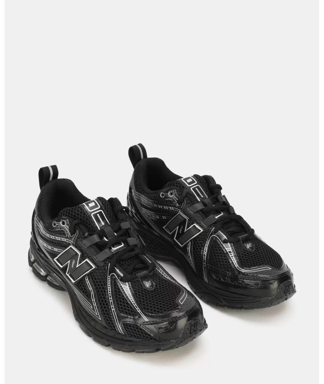 NEW BALANCE Черные кожаные высокие кроссовки / кеды, фото 2