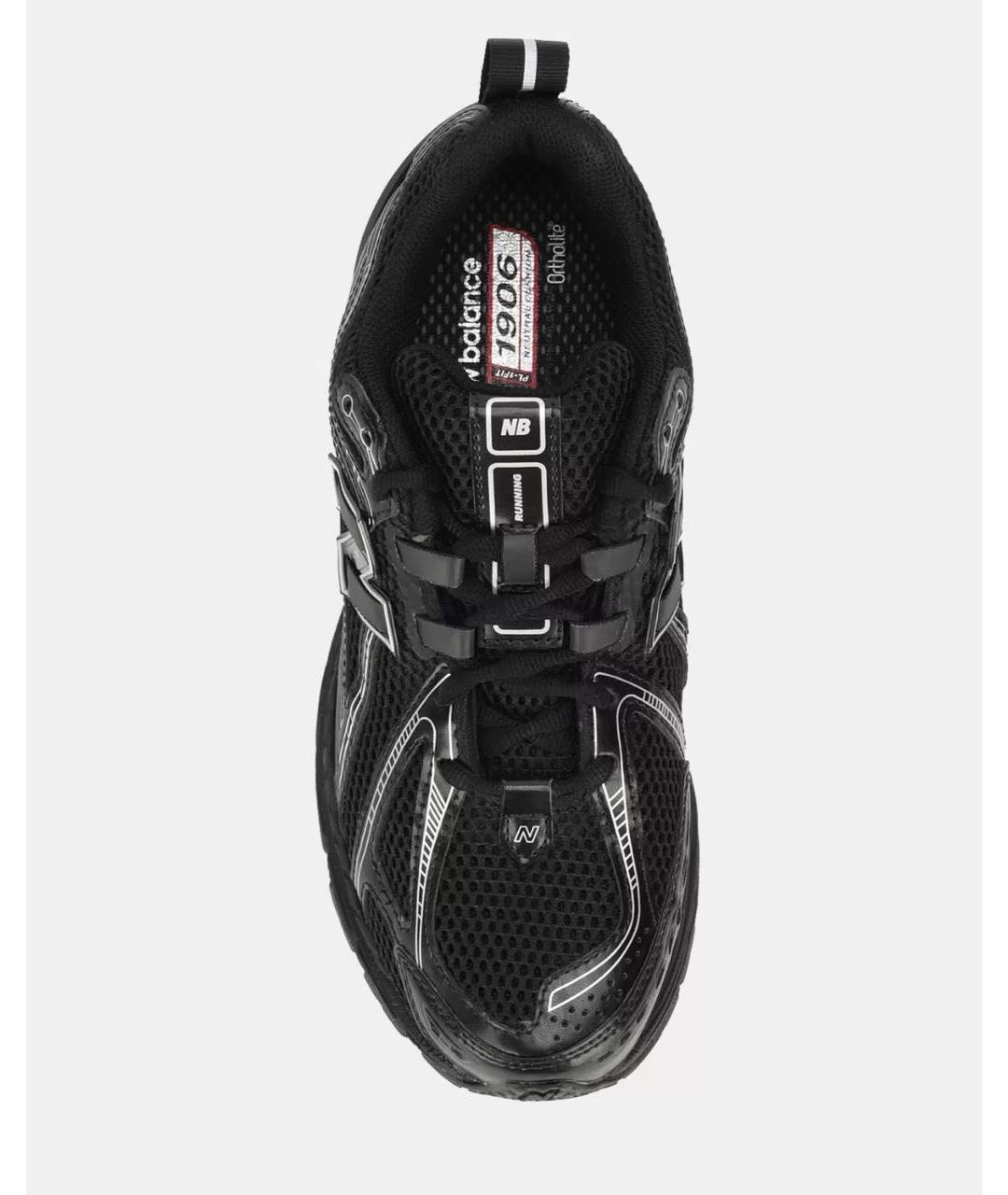 NEW BALANCE Черные кожаные высокие кроссовки / кеды, фото 3