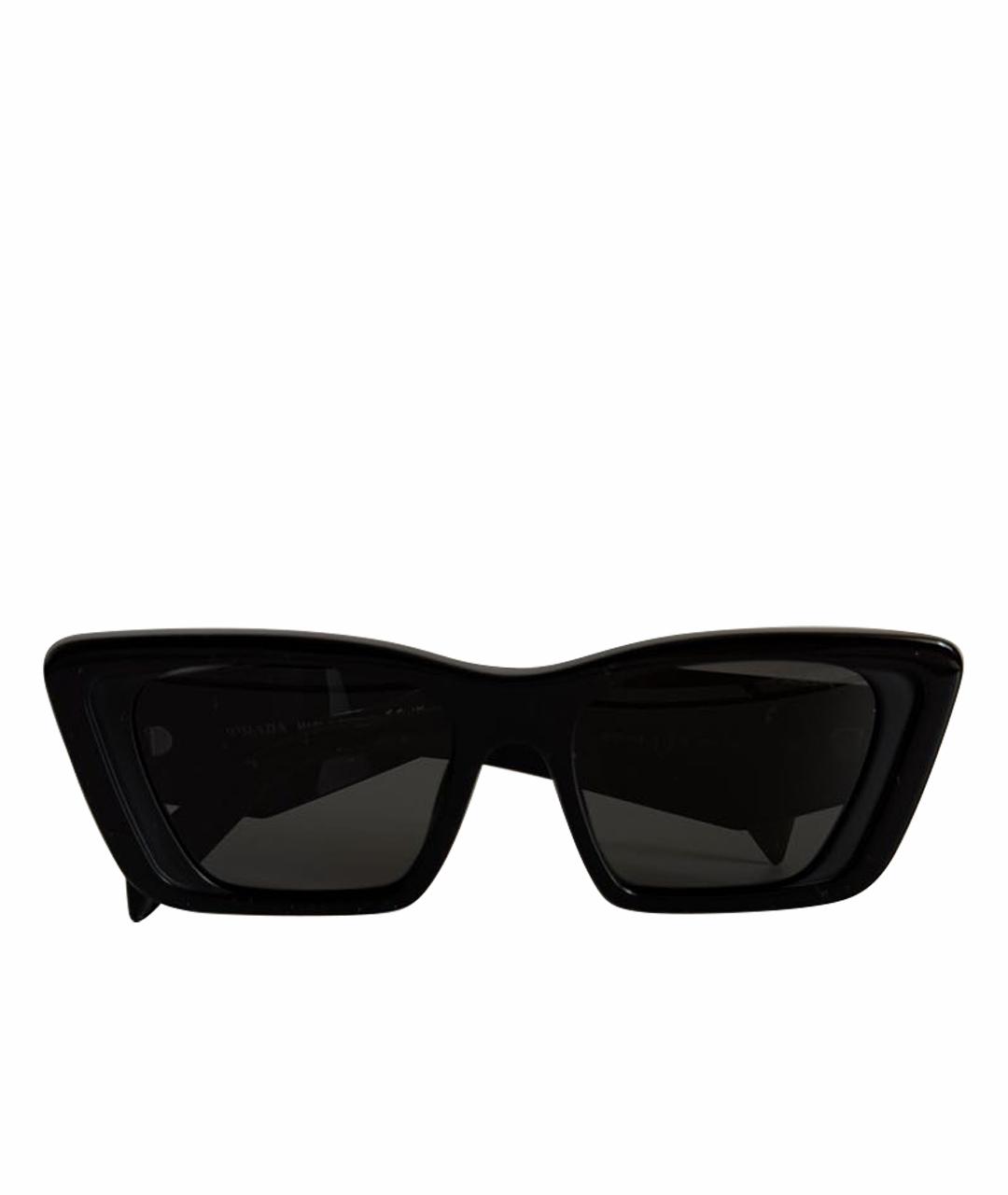 PRADA Черные пластиковые солнцезащитные очки, фото 1