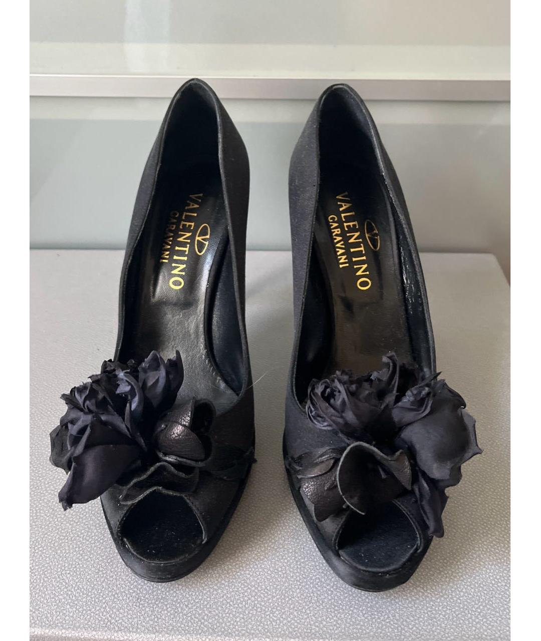 VALENTINO Черные текстильные туфли, фото 2